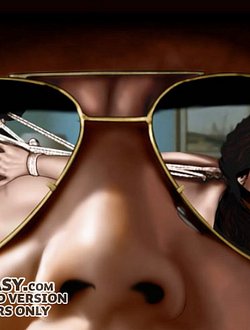 She squirmed and twisted but the huge head stayed on target and was soon bulging between her distended labia - The governor