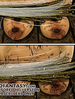 In an attack of anger he ran back and stuffed a bronze phallus down her throat, breaking some of her teeth - GQS - Game of slave