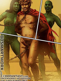 The torturer had nailed her to the cross but he had also hammered nails into different parts of her body, including her nipples and her mons veneris - The Curse of Isthar (GQS - Godesses, Queens and Slaves)