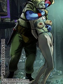 The bastard just wanted to hurt me on my most sensitive places - Black Star Inferno