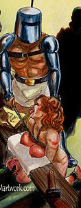 Then he puts the iron mask on her - Ironmaster