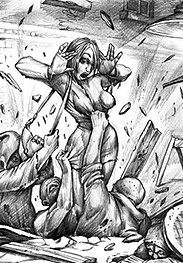 The beautiful girl knew she was screwed - Underground hell by Rougin