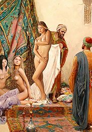 I'll have her chained up - Slavegirls in an oriental world by Damian art