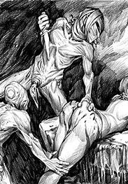 We need to cut up your fucking ass before we cut your guts out - Archaeologist by Rougin