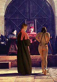 Showing the clergymen their pink cunts - Witch hunt by Damian art