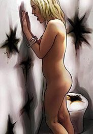The girl put her head in the palpitating membrane - Black Star by Mr Kane